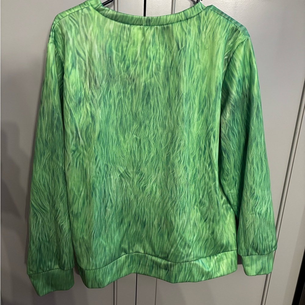 Grinch Face Sweatshirt Christmas! M/L - Picture 3 of 3